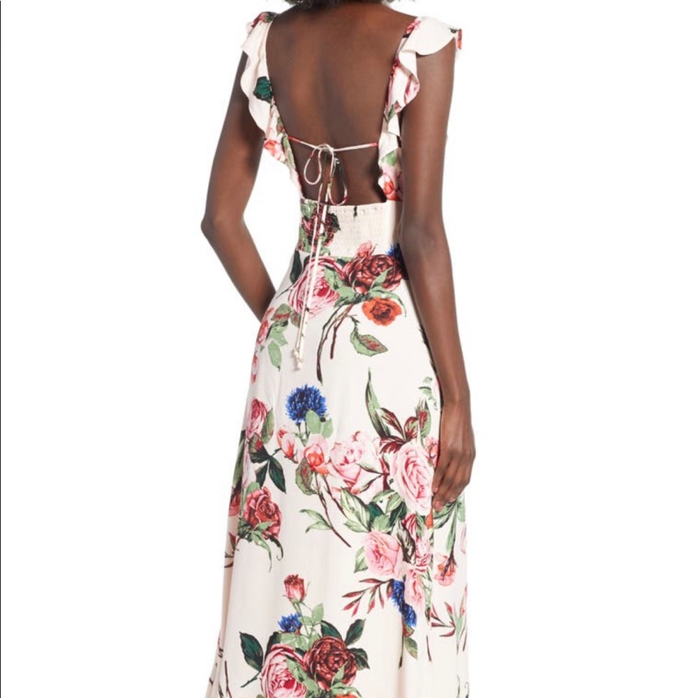 AFRM Haidee ruffle midi dress (worn once) - Picture 6 of 7